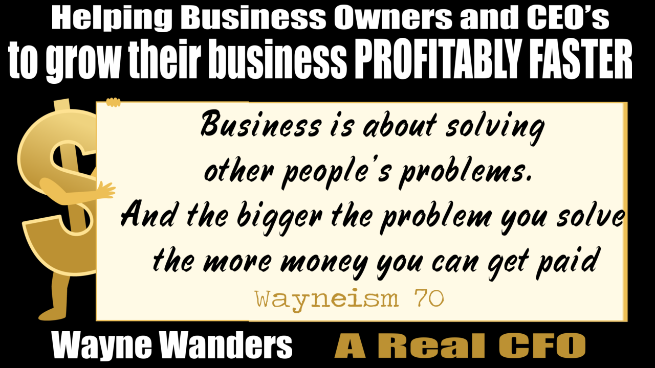 Wayne Wanders, The Wealth Navigator