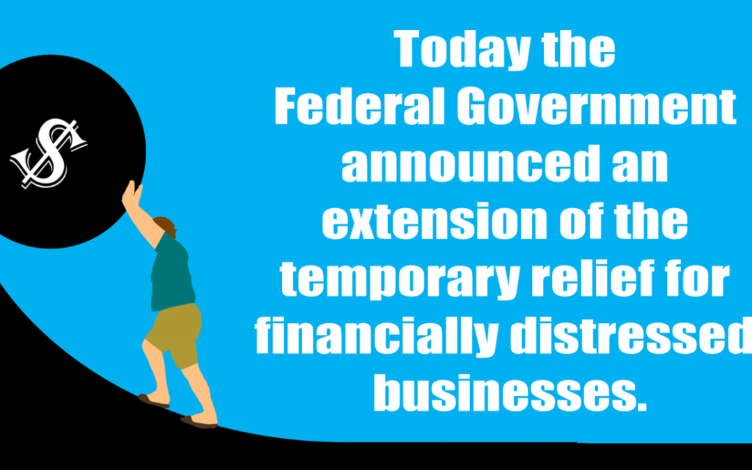 Extension of the temporary relief for financially distressed businesses