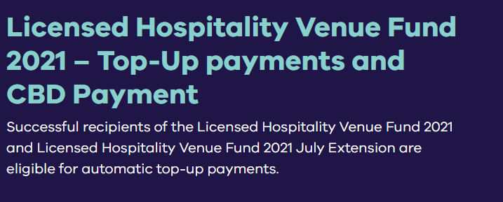 Victorian Licensed Hospitality Venue Fund Updates