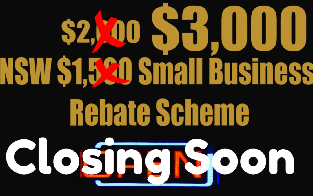 Small business fees and charges rebate closing soon