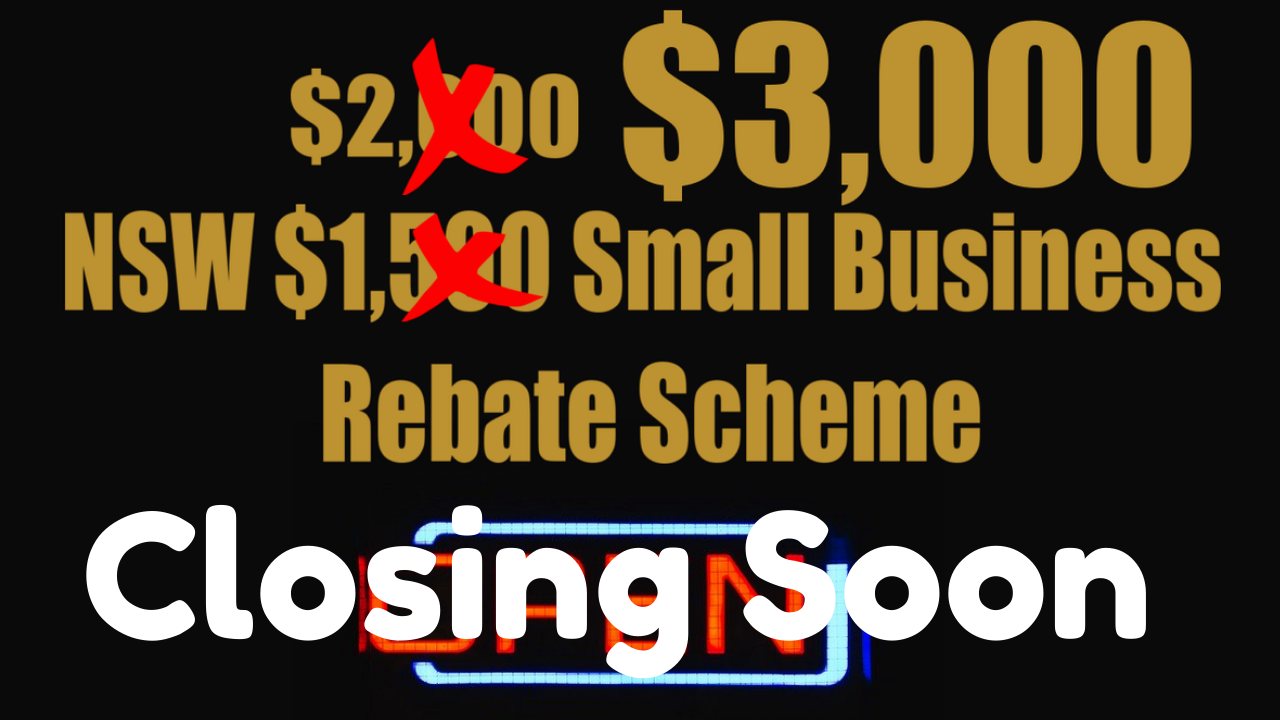 Small business fees and charges rebate closing soon