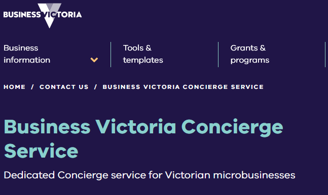 Vic Microbusiness Concierge Service