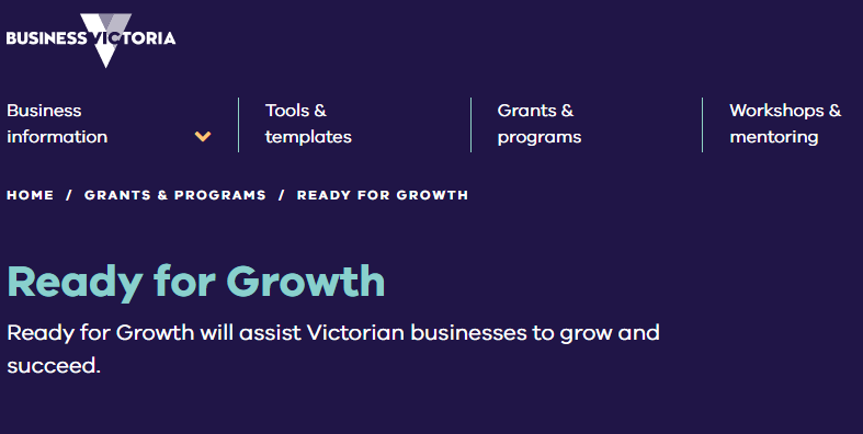 Victorian Ready for Growth Program