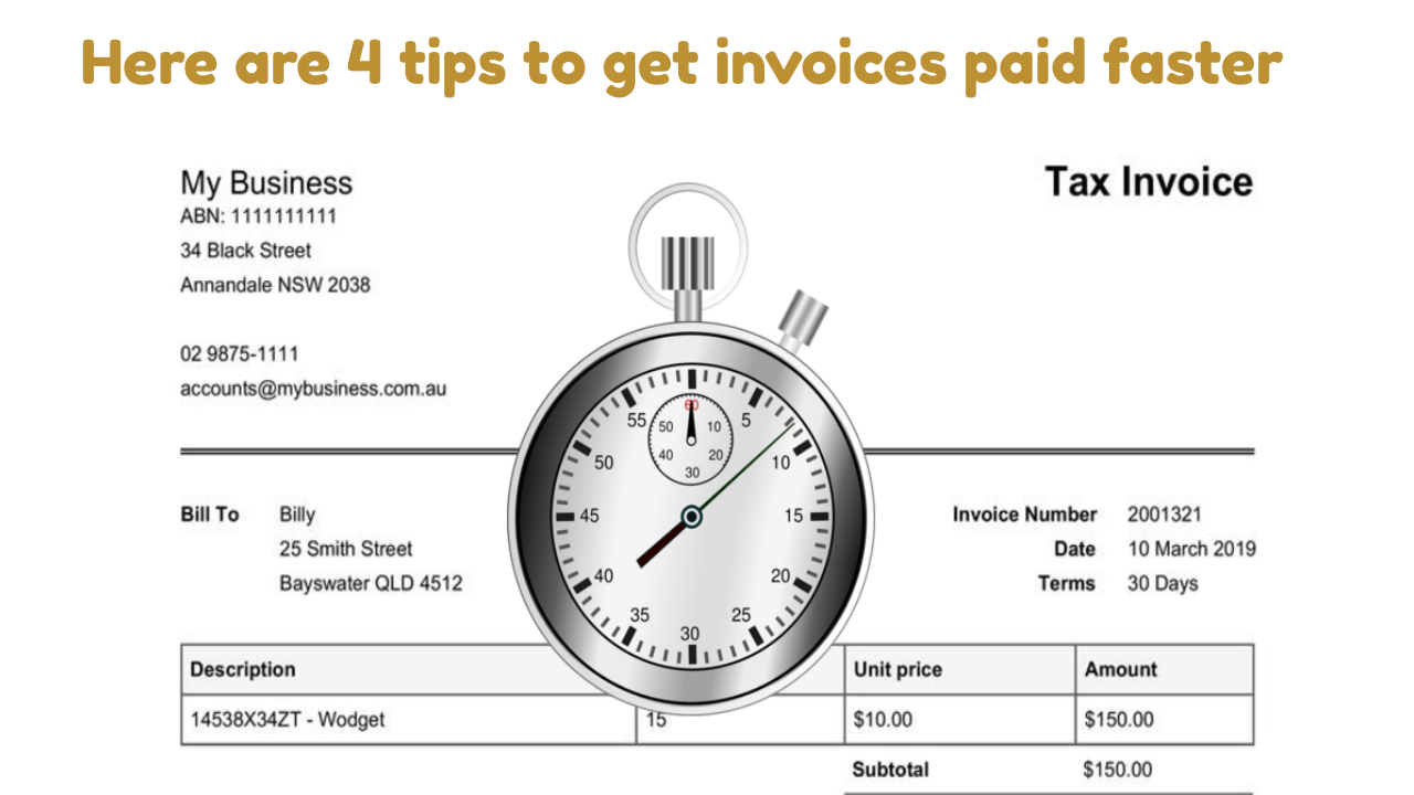 4 tips to get invoices paid faster