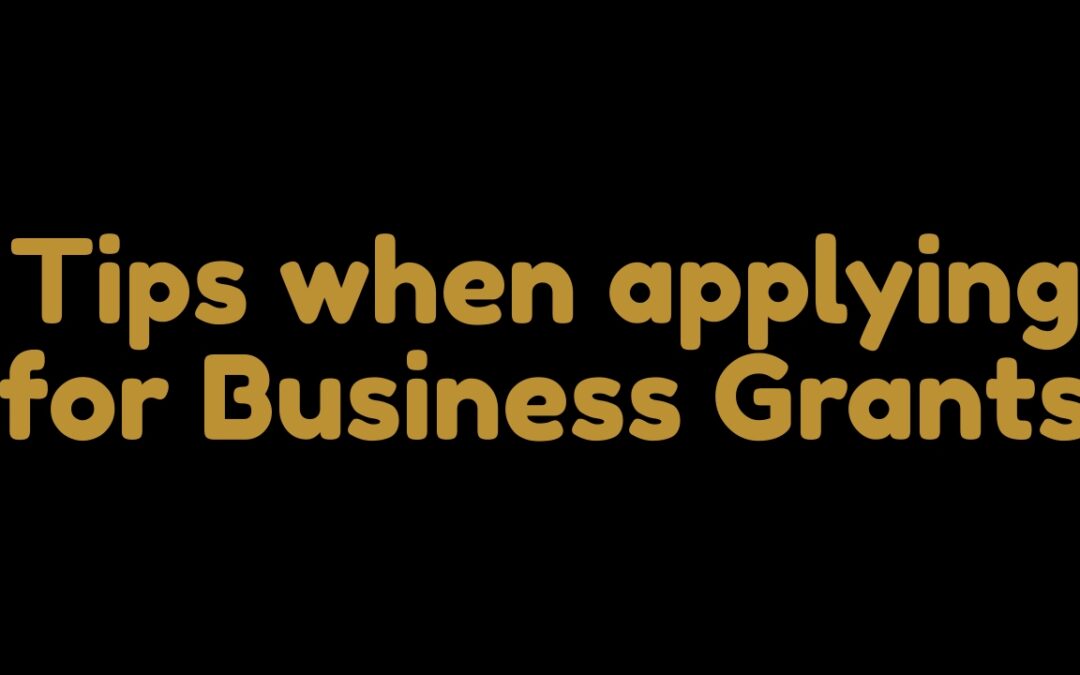 Tips when applying for business grants