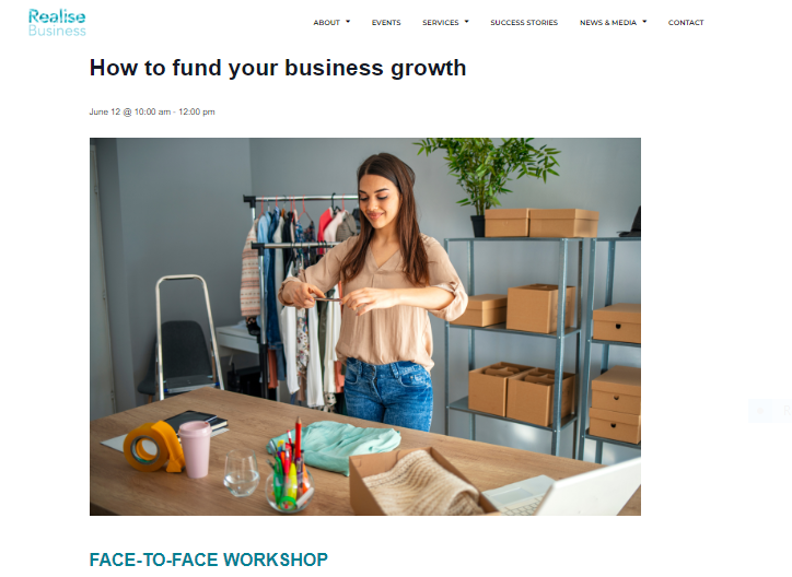 how to fund your business growth workshop
