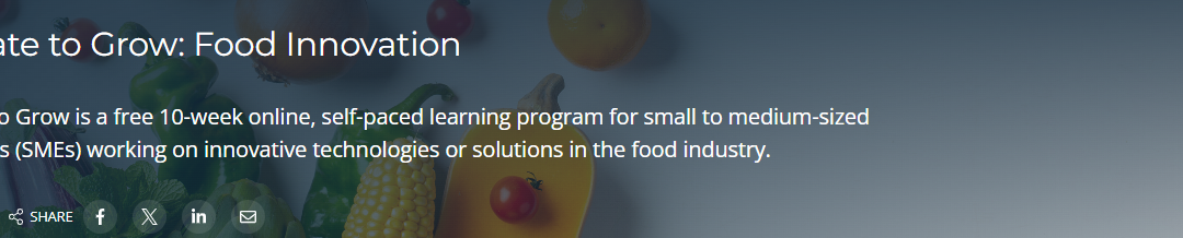 CSIRO Innovate to Grow – Food Innovation