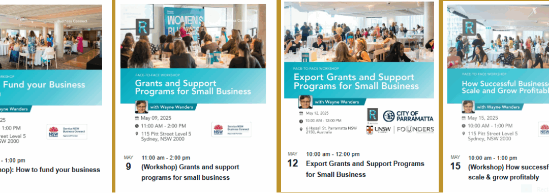 FREE May Workshops designed specifically for SME’s, startups and scaleups