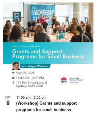 May 9 grants and support programs for small business