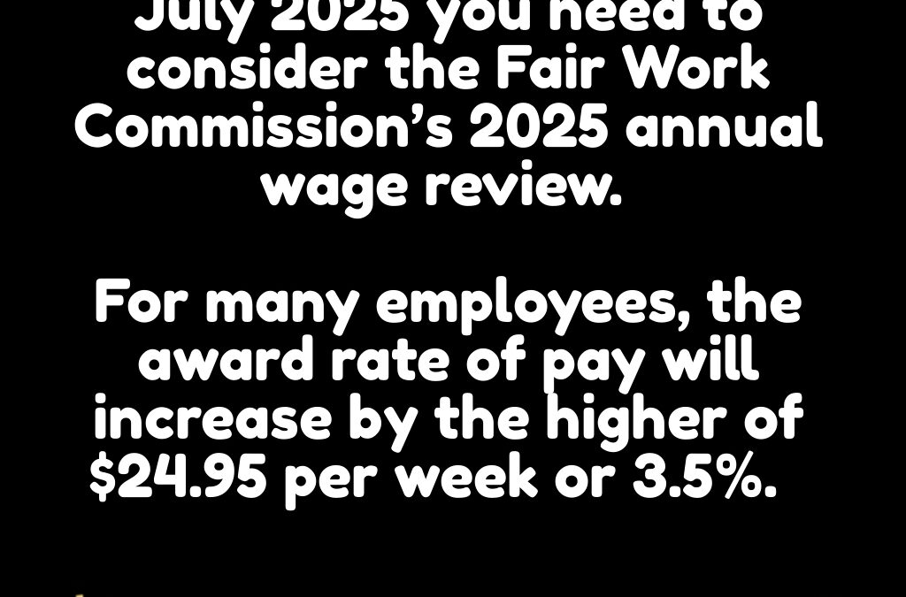 2025 Annual Wage review