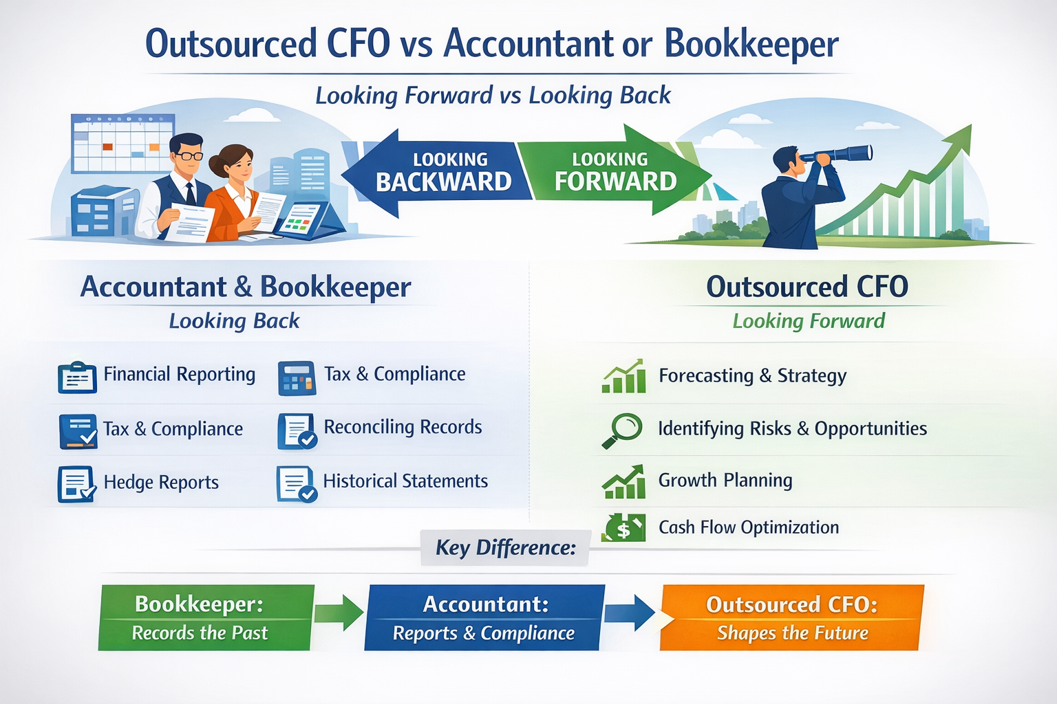 Outsourced CFO vs accountant