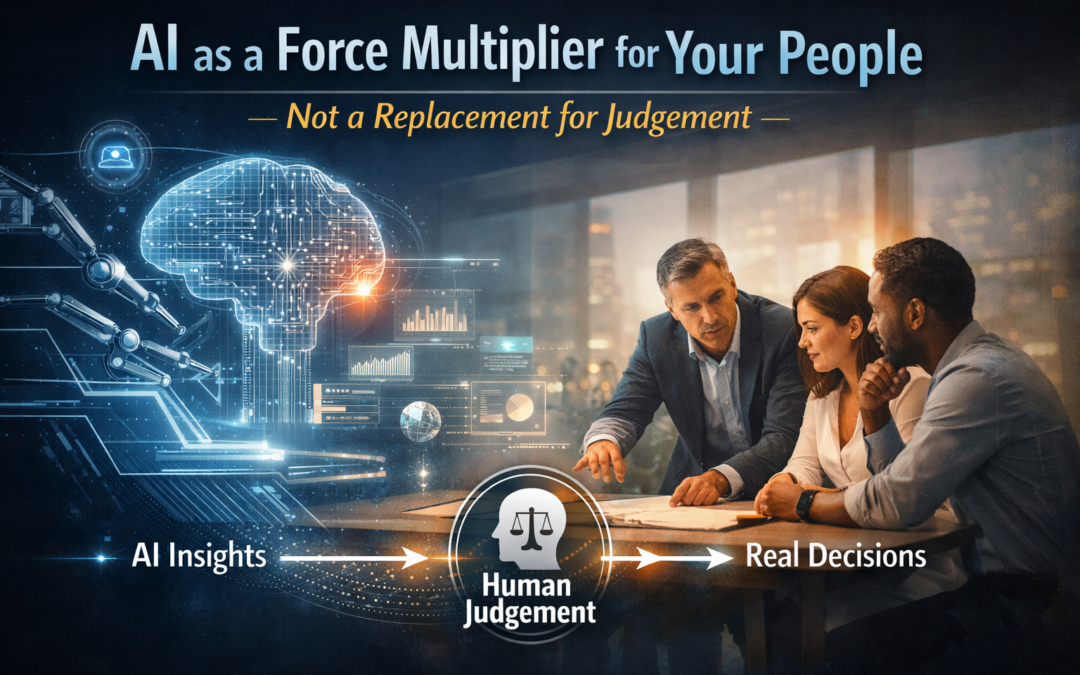AI as a Force Multiplier for Your People — Not a Replacement for Judgement