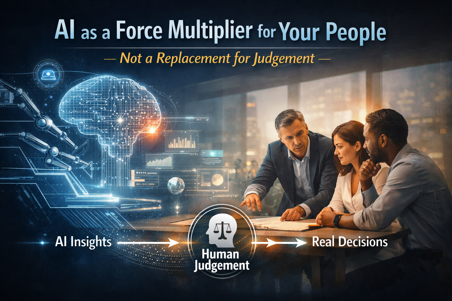 AI as a Force Multiplier for Your People, Not a Replacement for Judgement