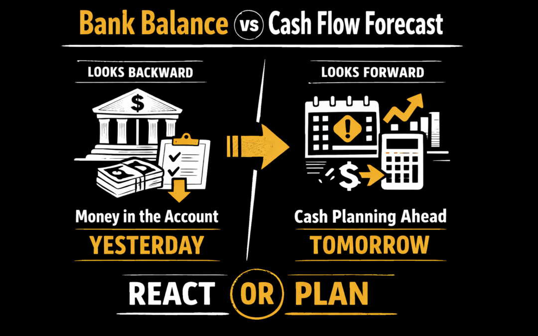 Bank Balance vs Cash Flow Forecast