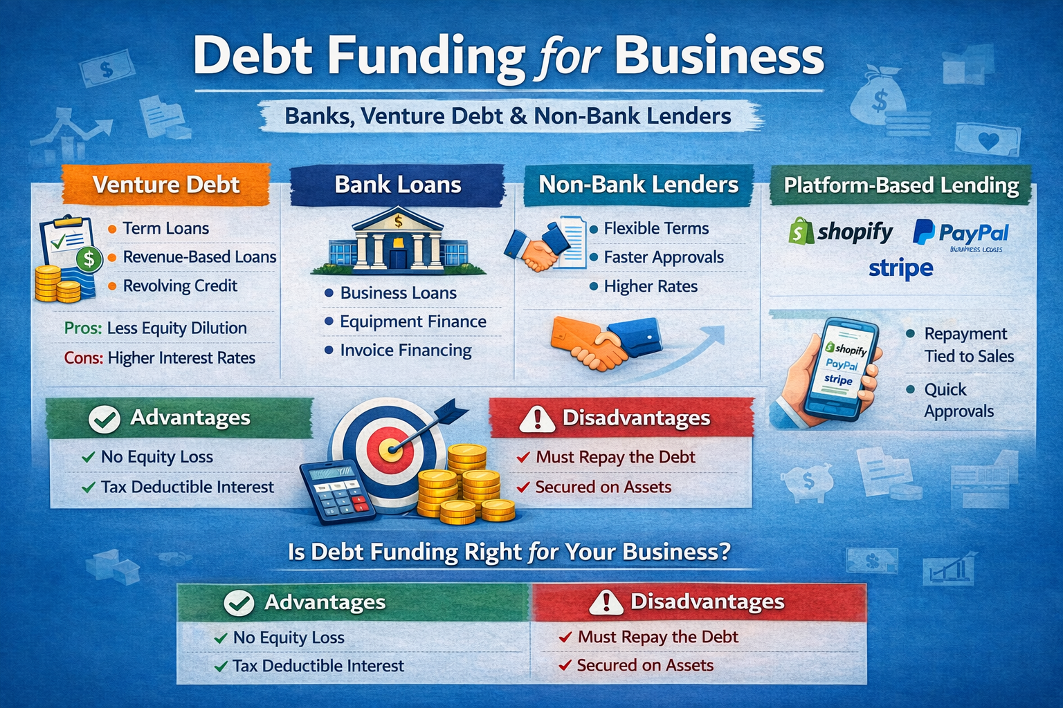 Debt Funding: Banks, Venture Debt, Non-Bank and Platform-Based Lenders