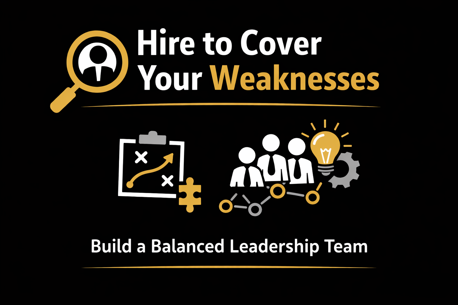 Why the Smartest Leaders Hire to Cover Their Weaknesses