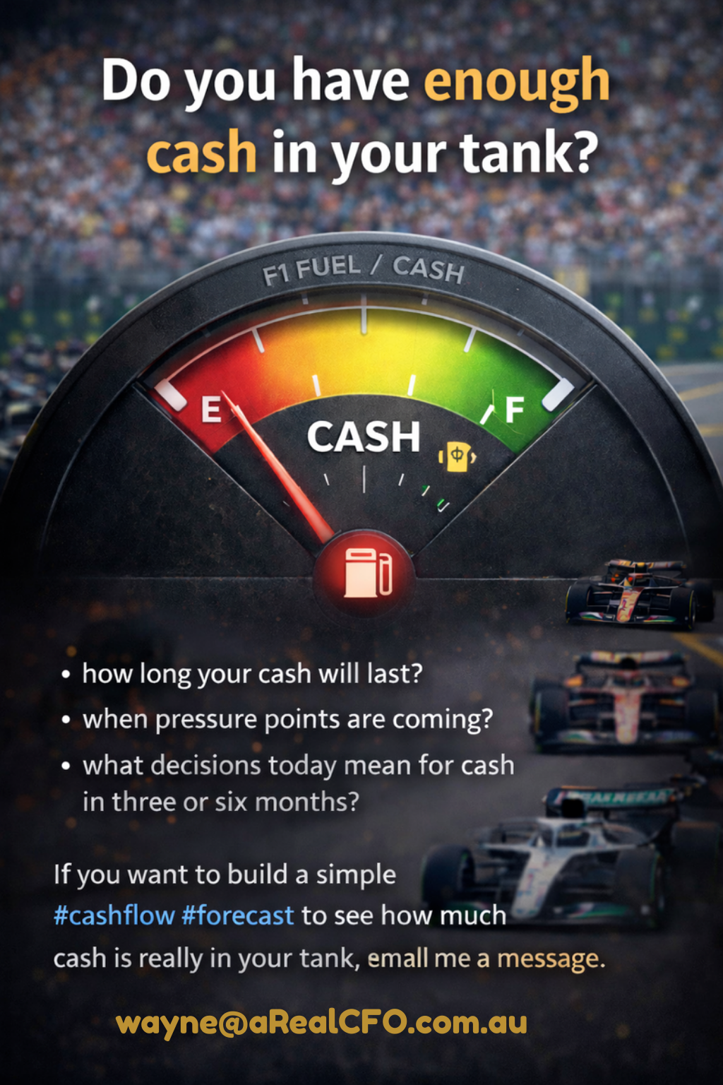 is their enough cash in your tank