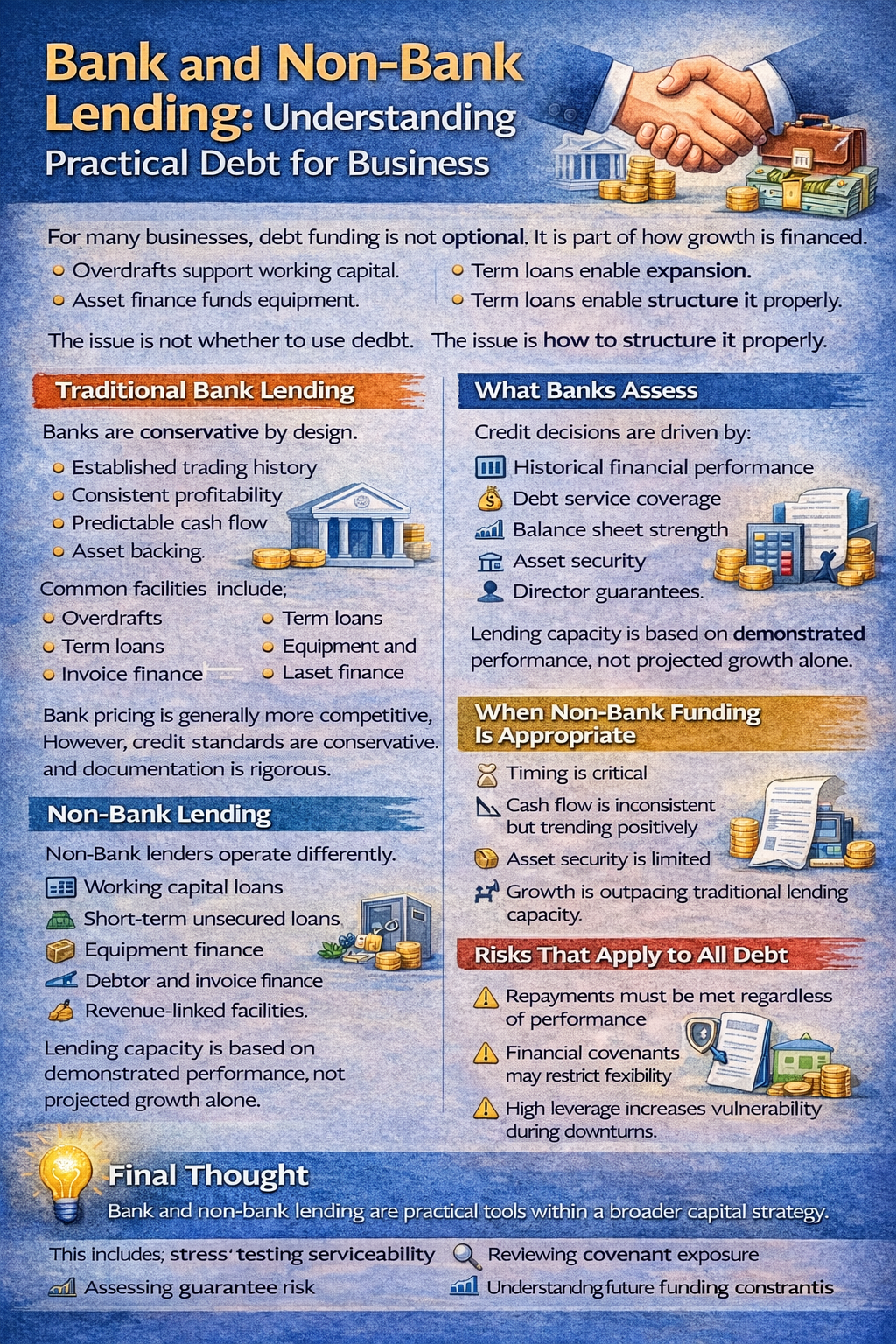 Bank and Non-Bank Lending: Practical Debt for Growing Businesses
