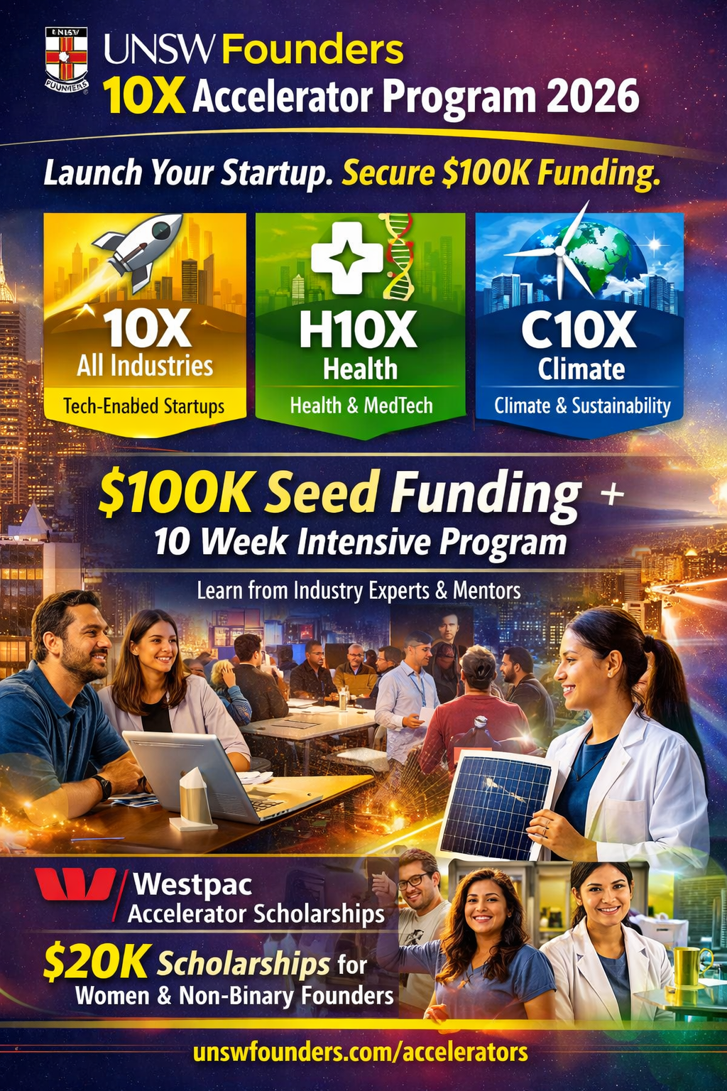 UNSW Founders 10X accelerator program