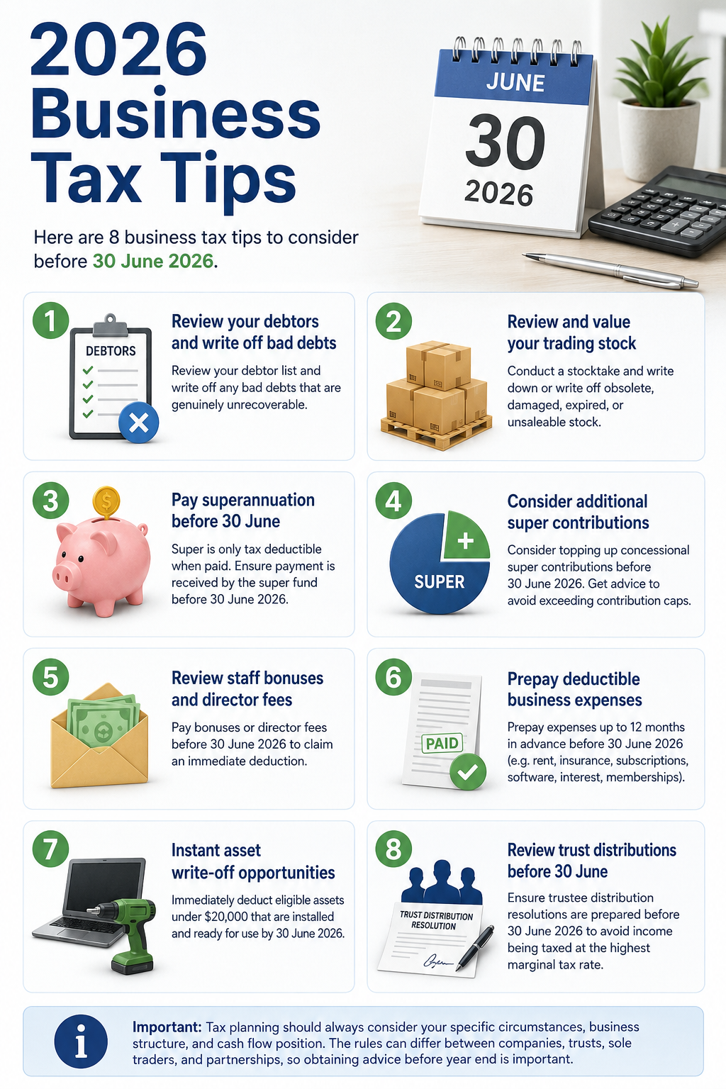 2026 Business Tax Tips: Your EOFY Tax Planning Checklist
