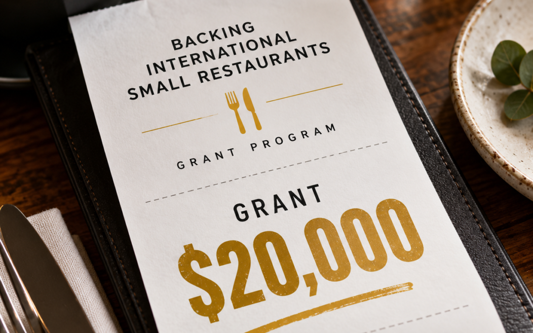 $20,000 Backing International Small Restaurants Grant Program